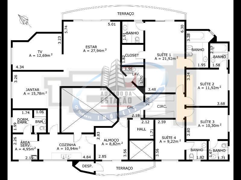 Apartamento, 4 quartos, 245 m² - Foto 32