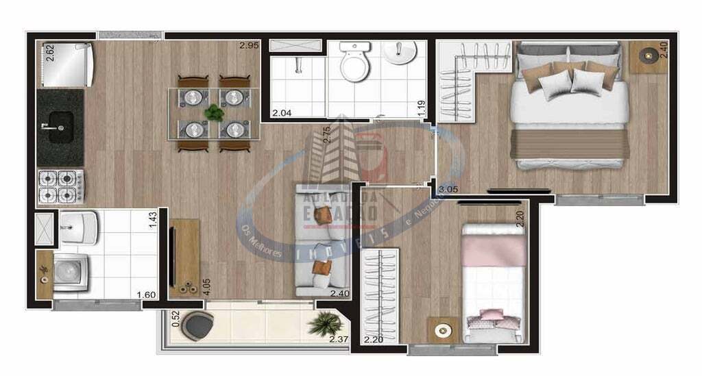 Apartamento, 2 quartos, 37 m² - Foto 17