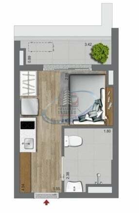 Apartamento, 1 quarto, 33 m² - Foto 9