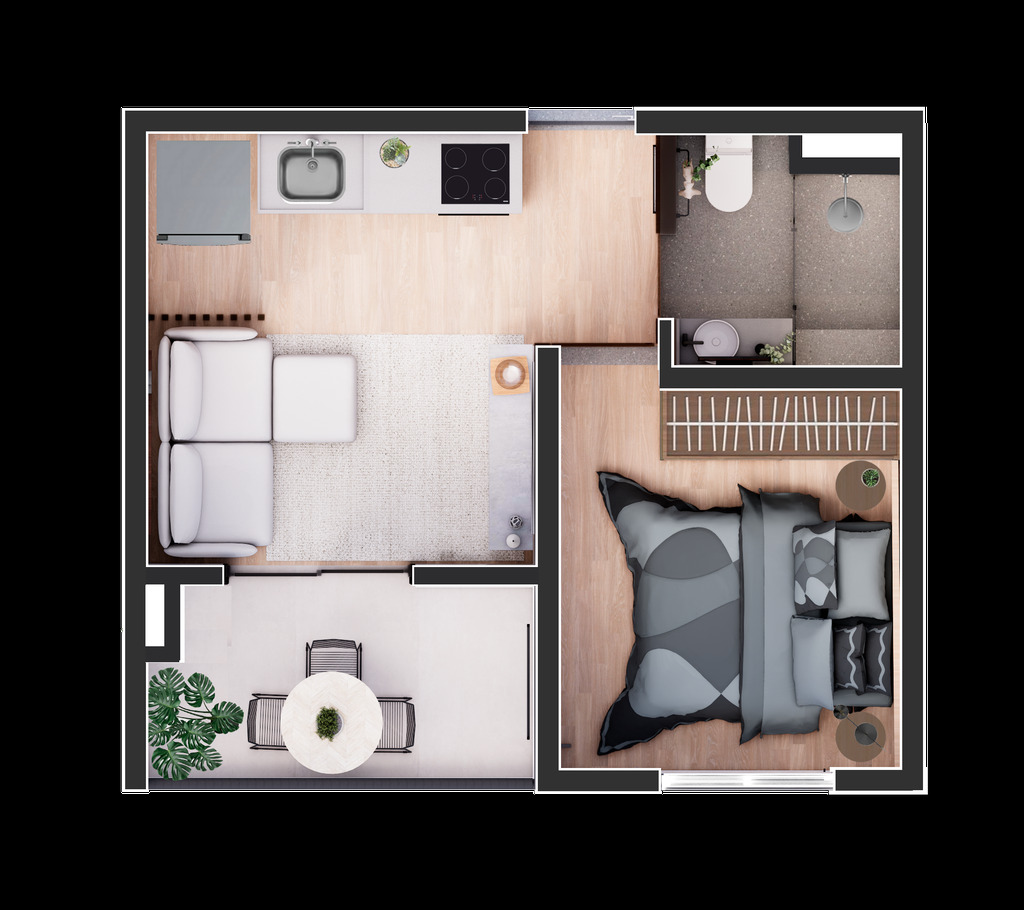 Apartamento, 1 quarto, 27 m² - Foto 46