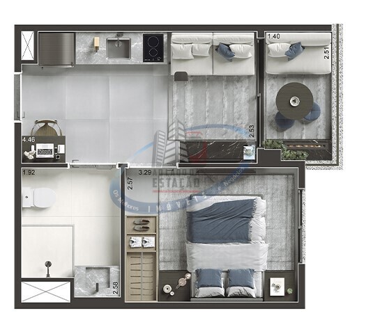 Apartamento, 1 quarto, 29 m² - Foto 17