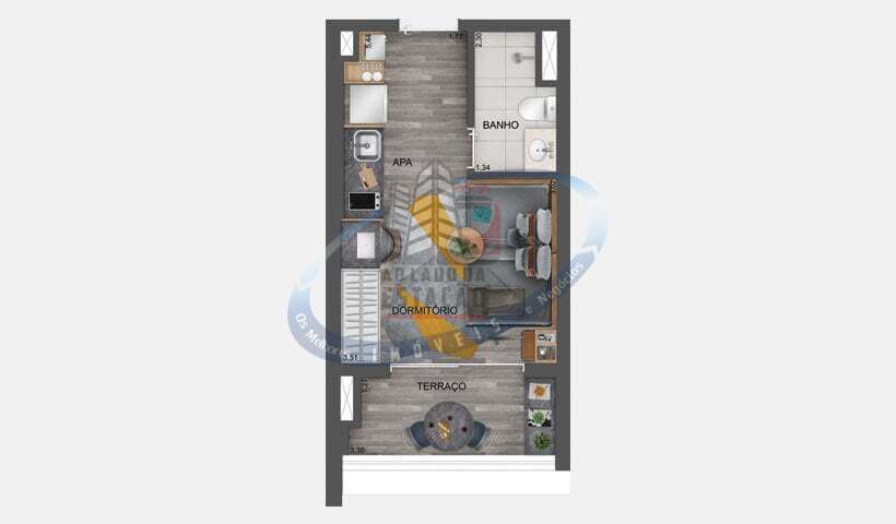 Apartamento, 1 quarto, 25 m² - Foto 29