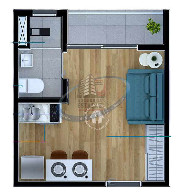 Apartamento, 1 quarto, 27 m² - Foto 19