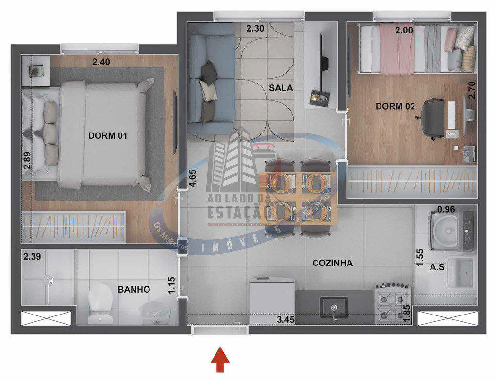 Apartamento, 2 quartos, 38 m² - Foto 21