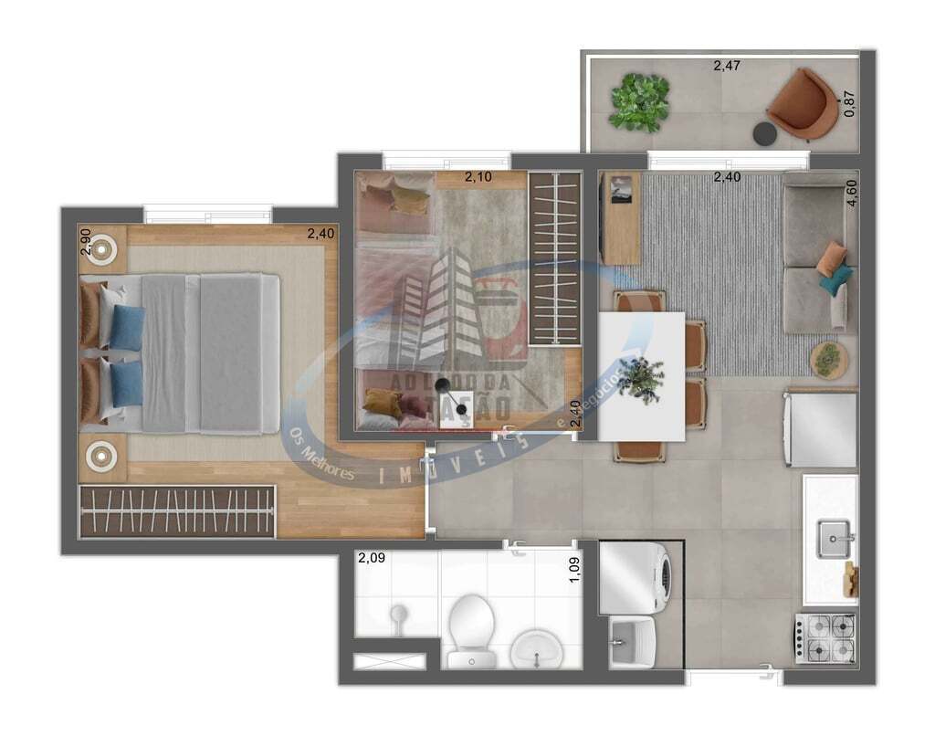 Apartamento, 2 quartos, 32 m² - Foto 37