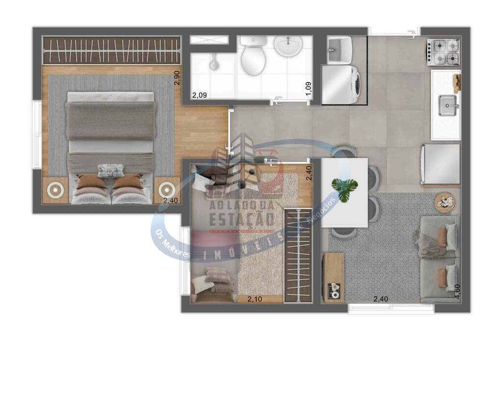 Apartamento, 2 quartos, 32 m² - Foto 35