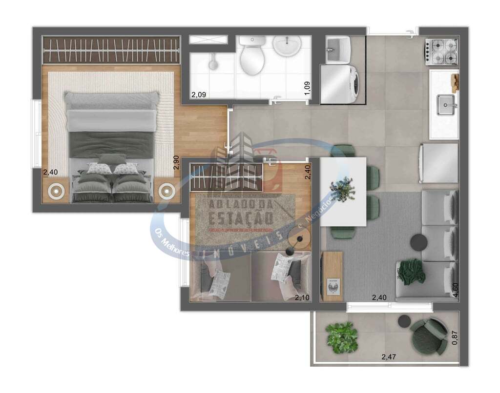 Apartamento, 2 quartos, 32 m² - Foto 36