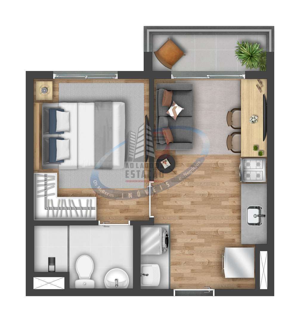 Apartamento, 1 quarto, 24 m² - Foto 22