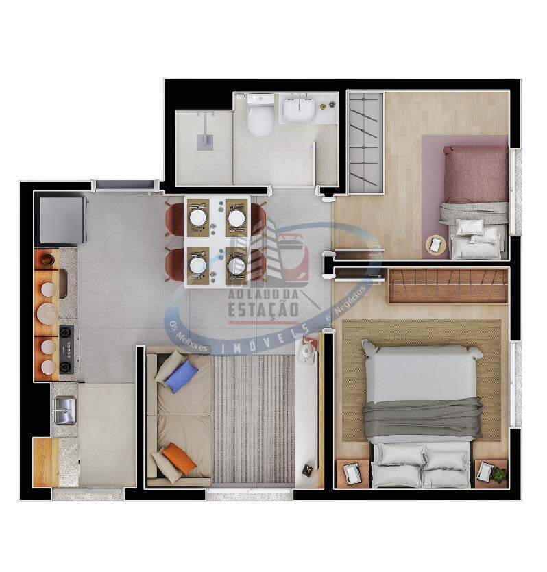 Apartamento, 2 quartos, 34 m² - Foto 19