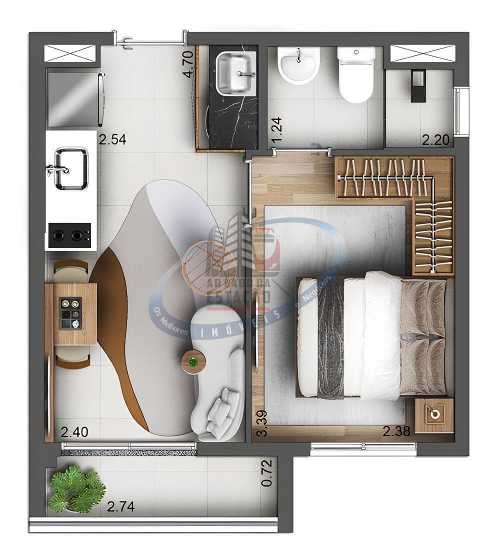 Apartamento, 2 quartos, 39 m² - Foto 23