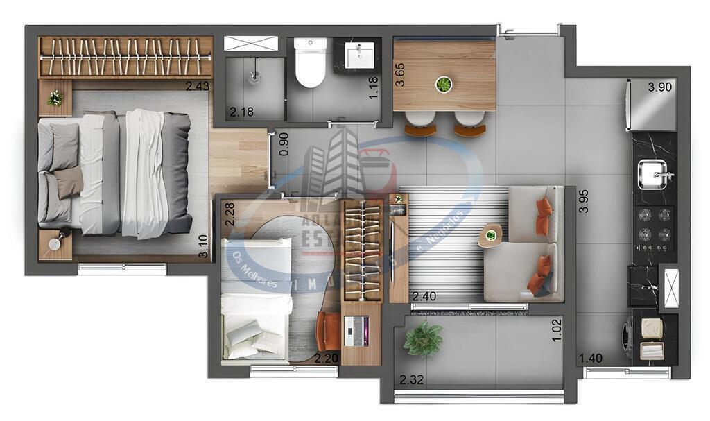 Apartamento, 2 quartos, 39 m² - Foto 28