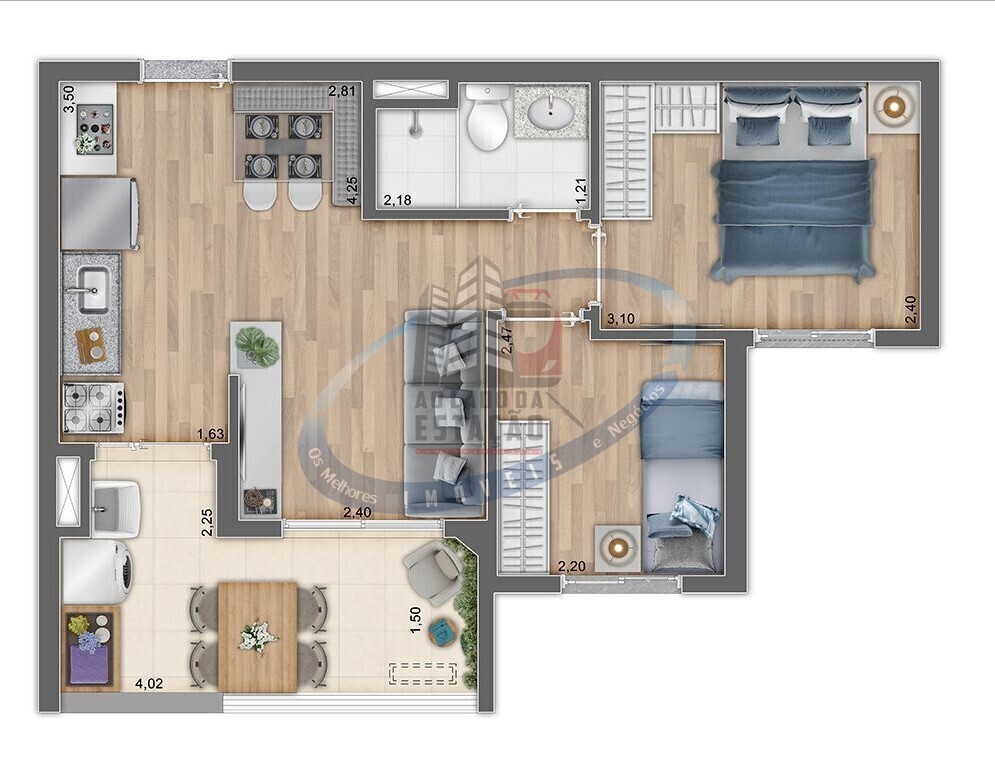 Apartamento, 2 quartos, 44 m² - Foto 10