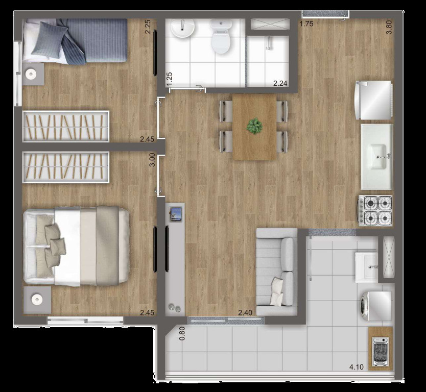 Apartamento à venda com 2 quartos, 37m² - Foto 28
