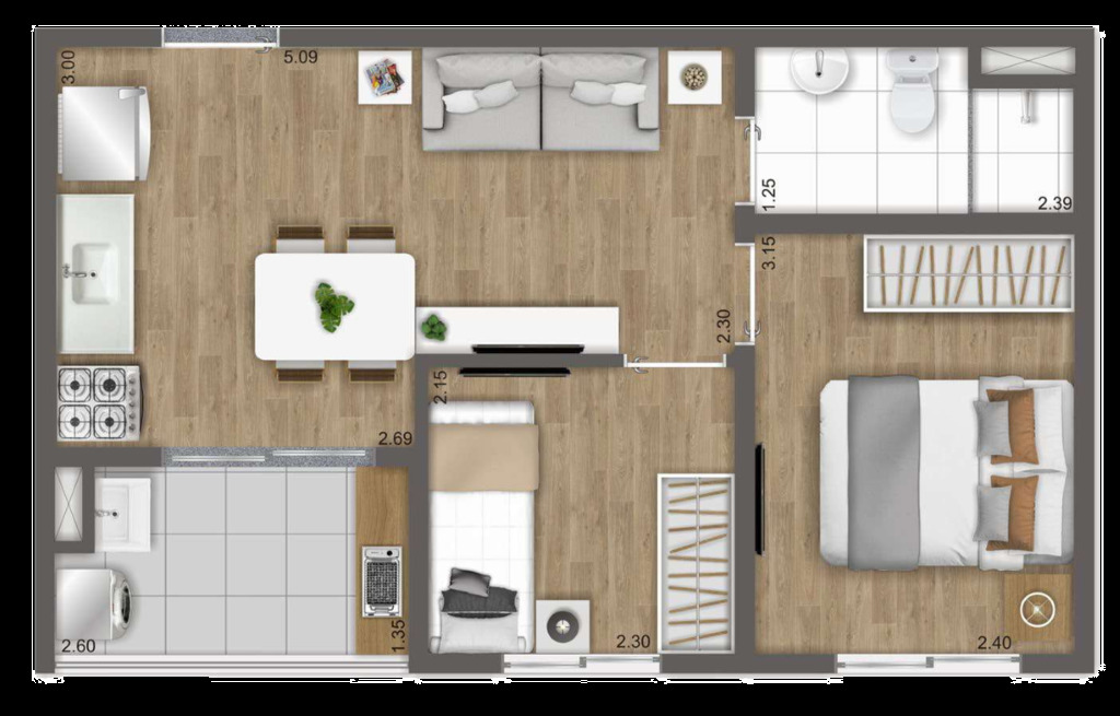 Apartamento à venda com 2 quartos, 37m² - Foto 24