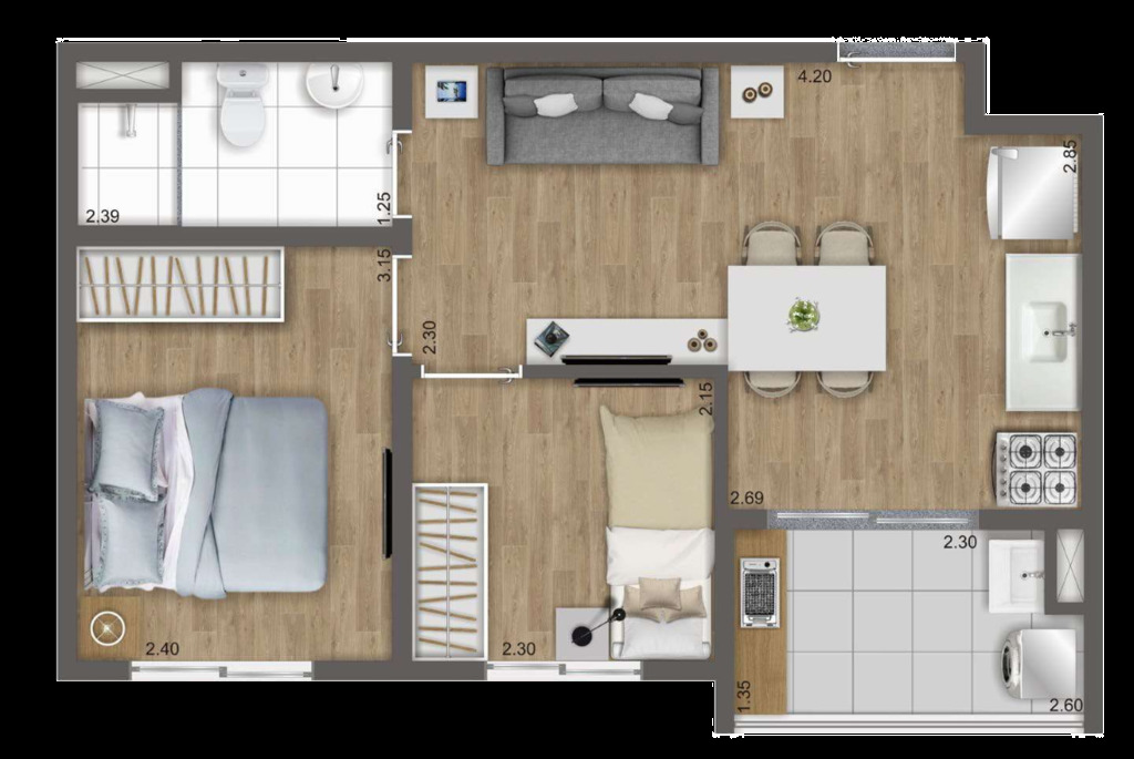 Apartamento à venda com 2 quartos, 37m² - Foto 25