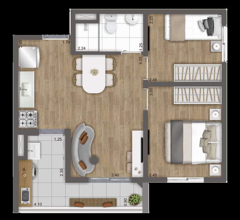 Apartamento à venda com 2 quartos, 37m² - Foto 26