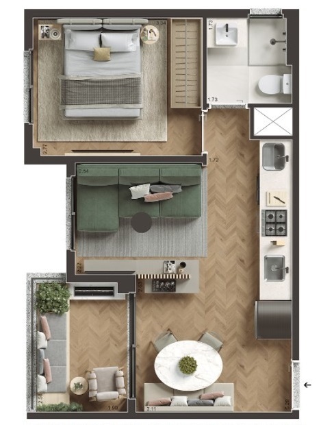 Apartamento, 2 quartos, 37 m² - Foto 23