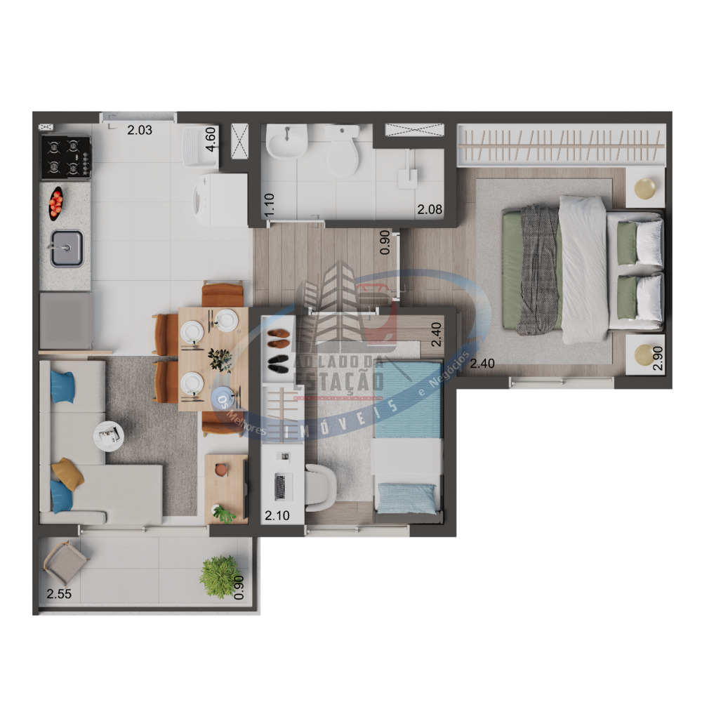 Apartamento, 2 quartos, 34 m² - Foto 24