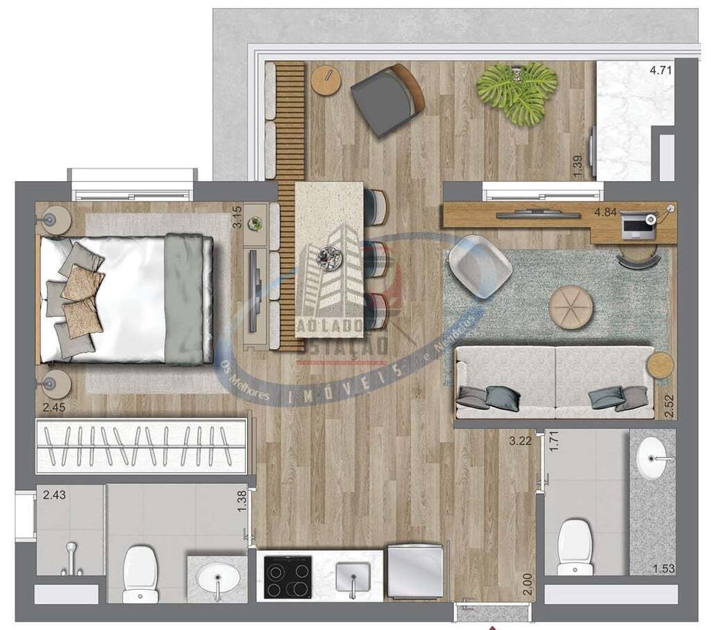 Apartamento, 2 quartos, 40 m² - Foto 35