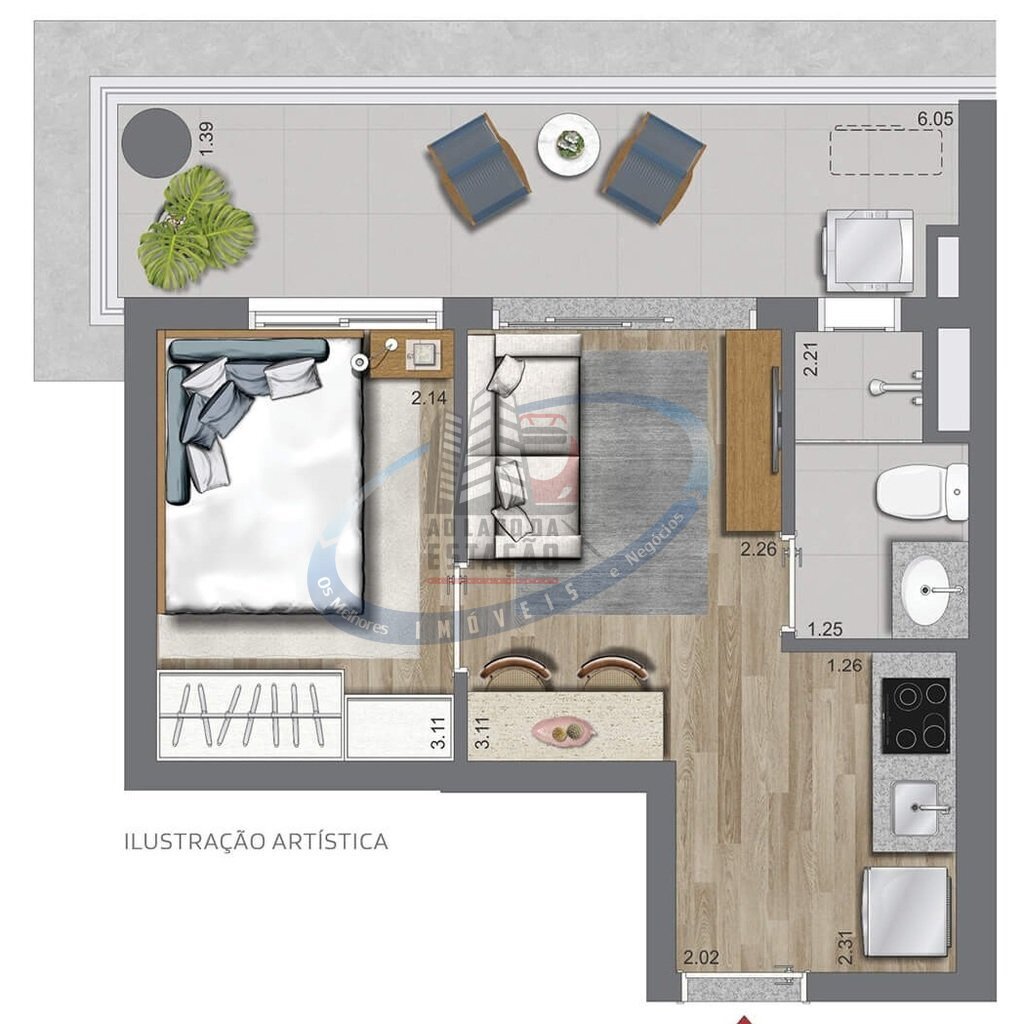 Apartamento, 2 quartos, 40 m² - Foto 30