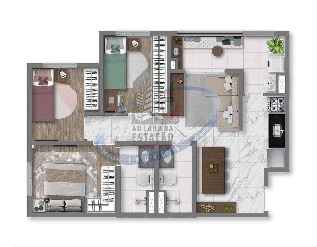 Apartamento, 3 quartos, 57 m² - Foto 18