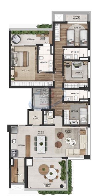 Apartamento, 3 quartos, 123 m² - Foto 23