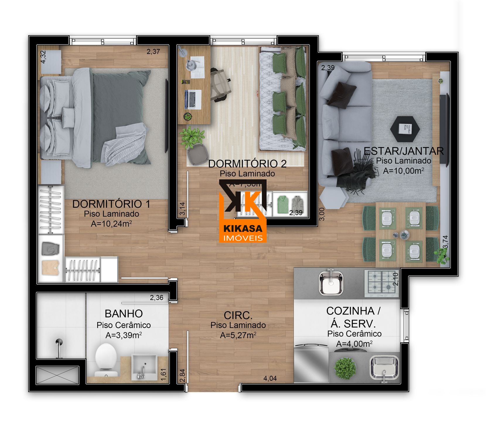Apartamento, 2 quartos, 47 m² - Foto 10