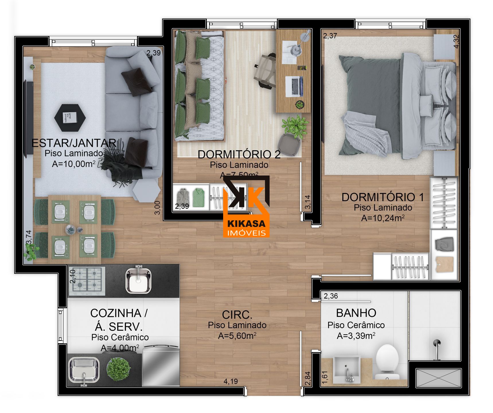 Apartamento, 2 quartos, 47 m² - Foto 11