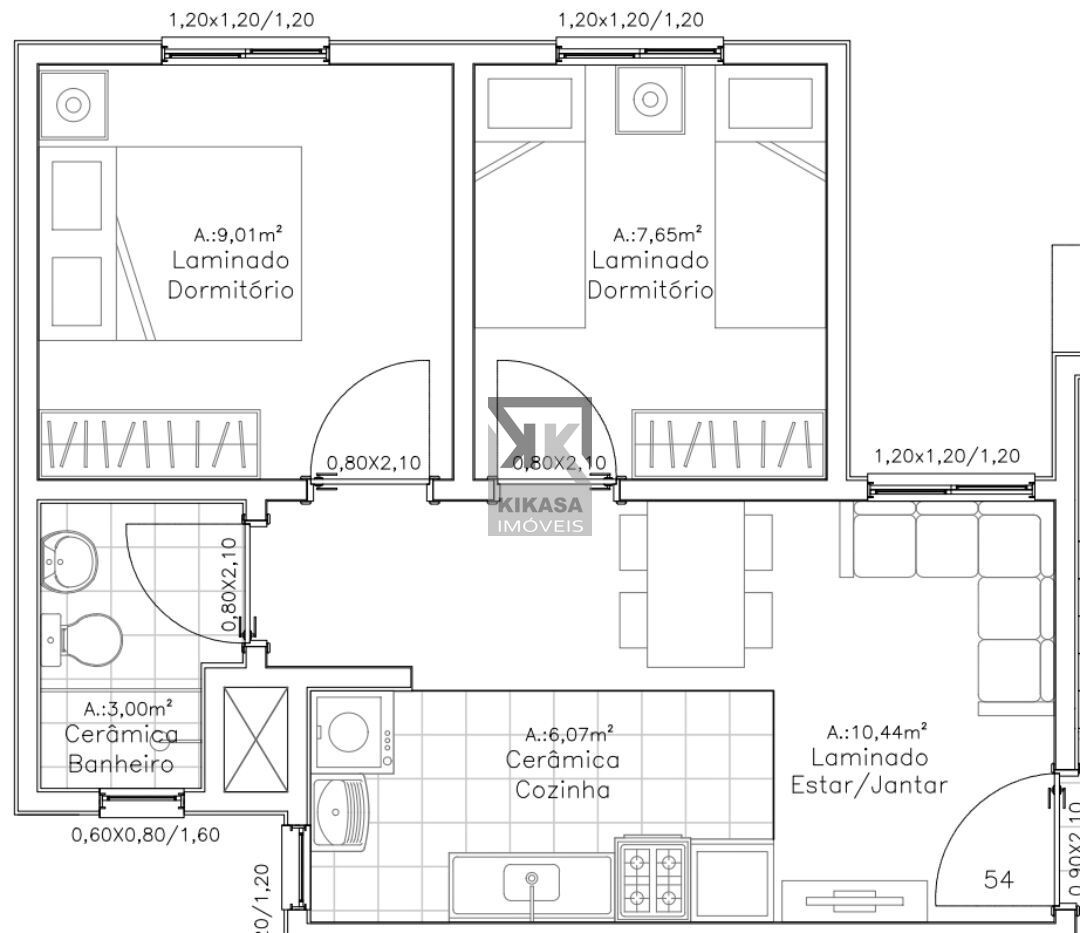 Apartamento, 2 quartos, 42 m² - Foto 14