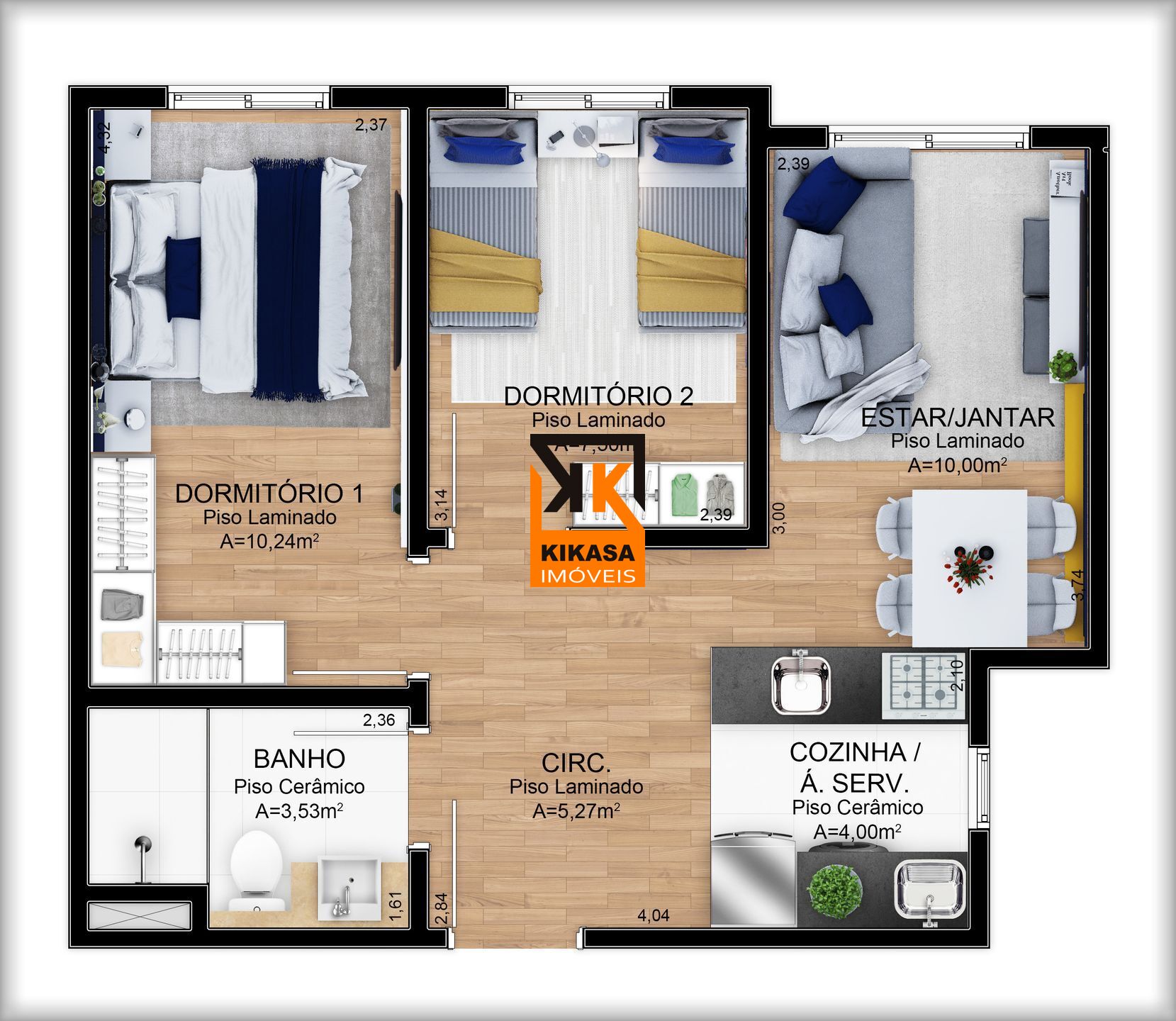 Apartamento, 2 quartos, 47 m² - Foto 8