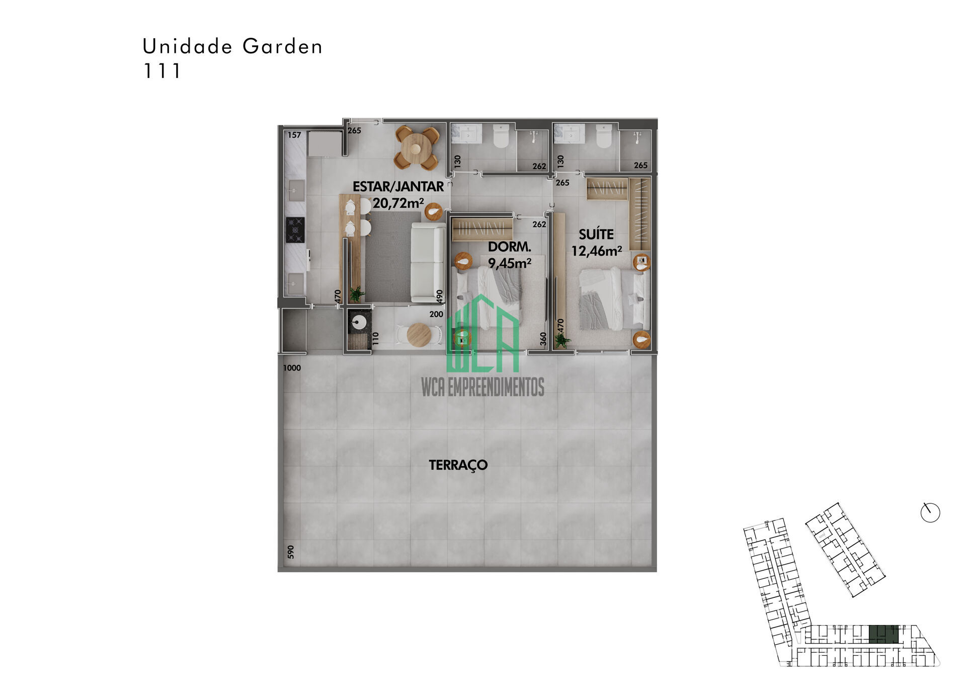 Apartamento à venda com 2 quartos, 63m² - Foto 2
