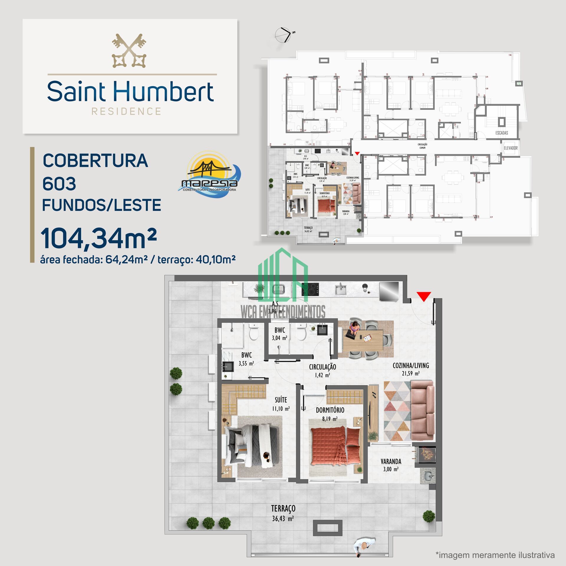 Cobertura, 2 quartos, 116 m² - Foto 4