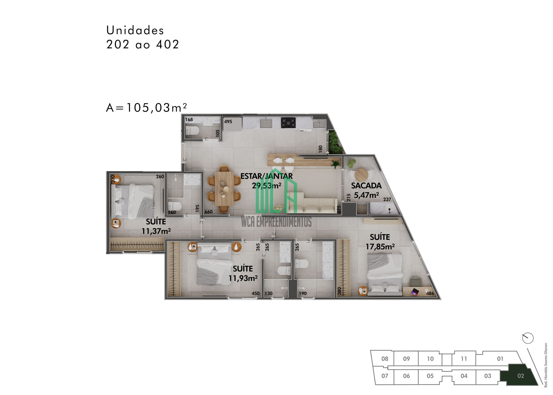 Apartamento à venda com 3 quartos, 105m² - Foto 3