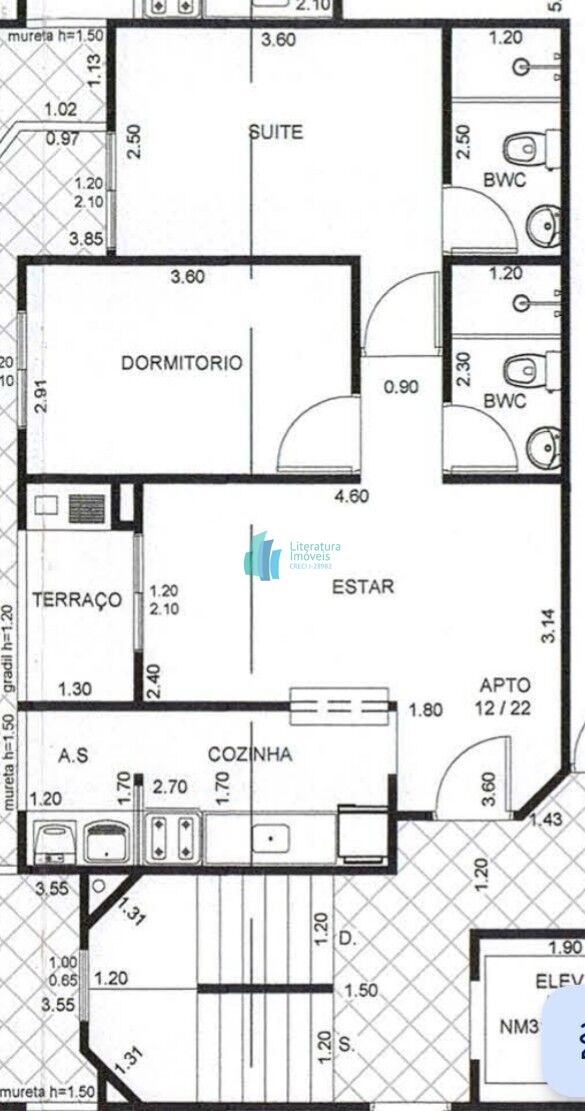 Apartamento à venda com 2 quartos, 53m² - Foto 1