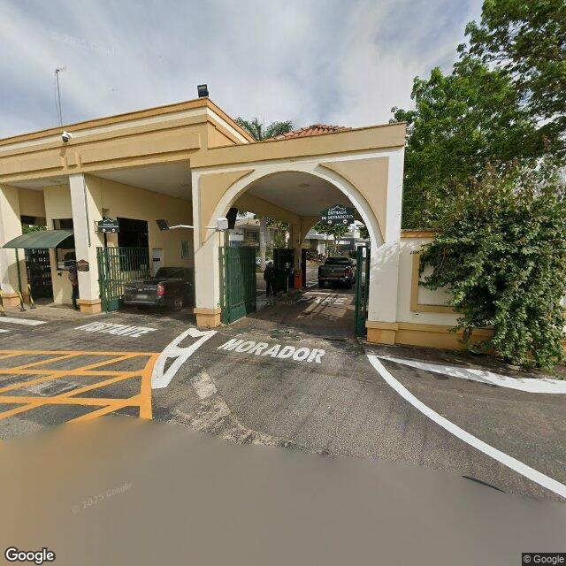 Imagem estática do "Street View" da localização