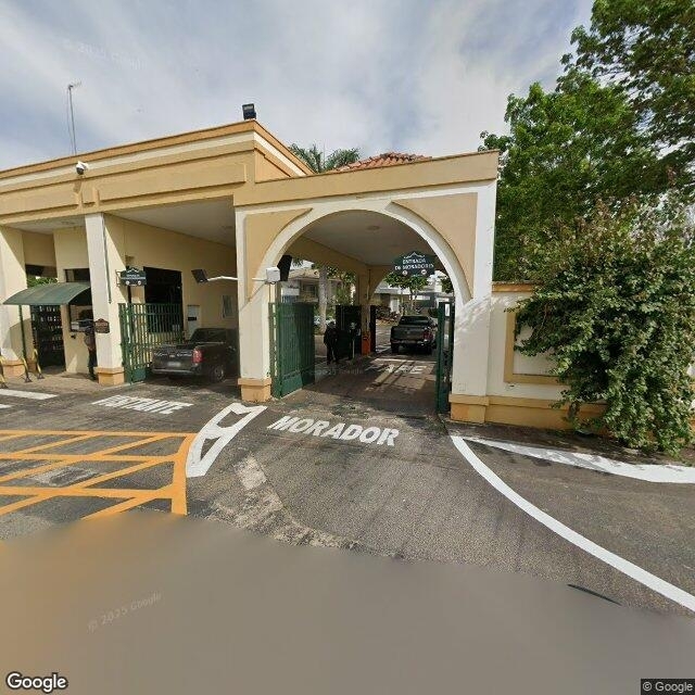 Imagem estática do "Street View" da localização