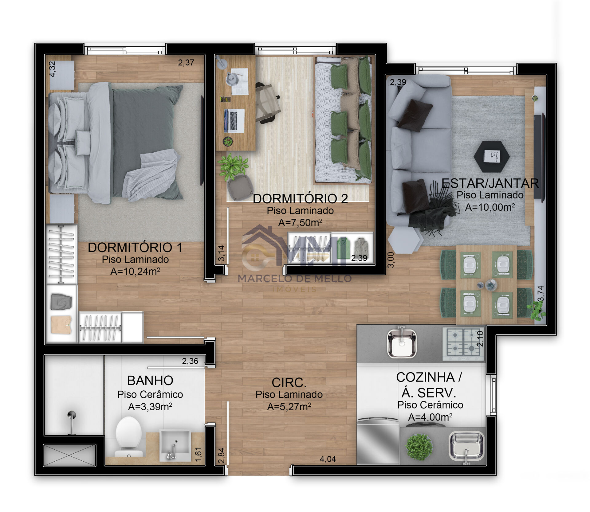 Apartamento, 2 quartos, 49 m² - Foto 14