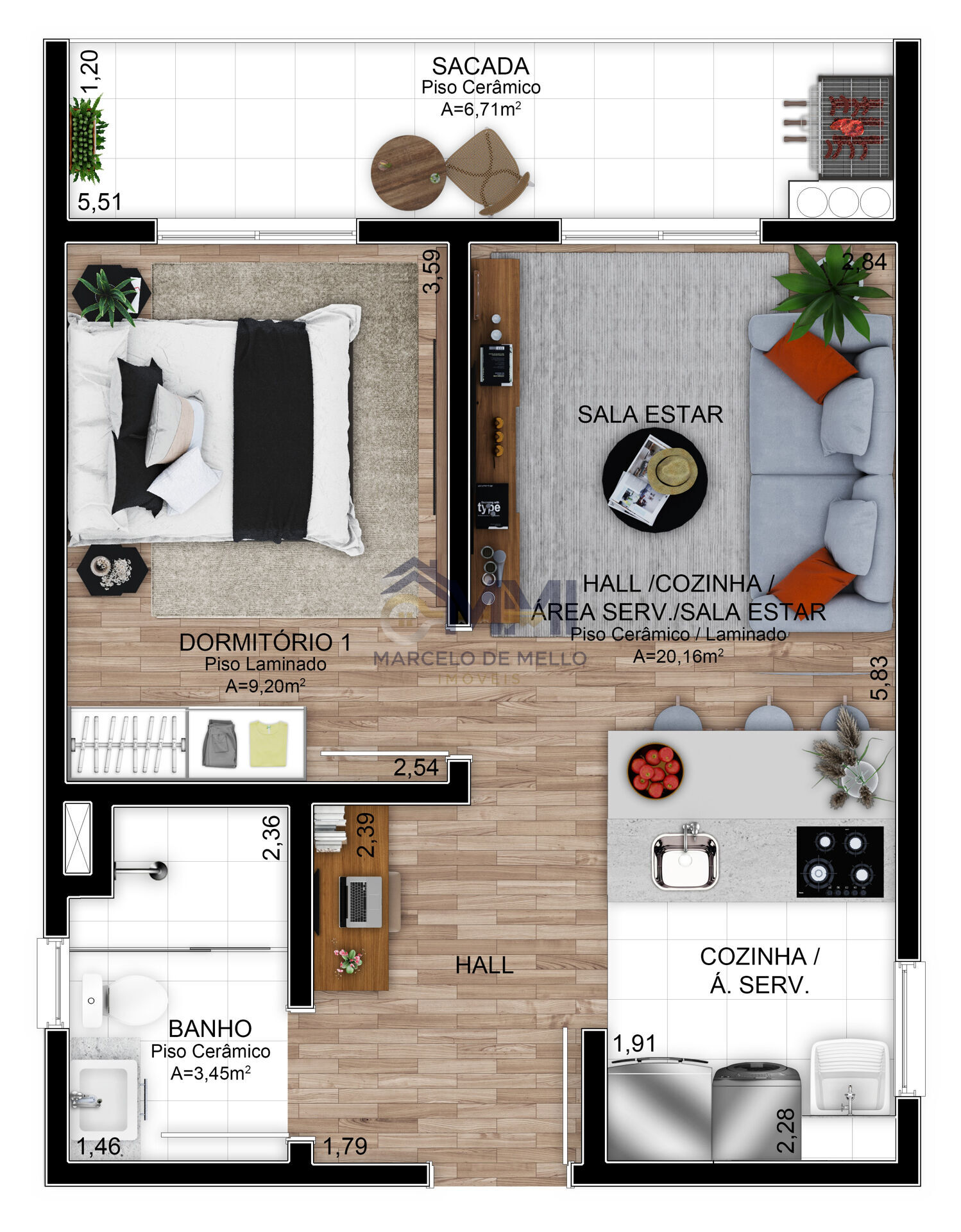 Apartamento, 2 quartos, 67 m² - Foto 16