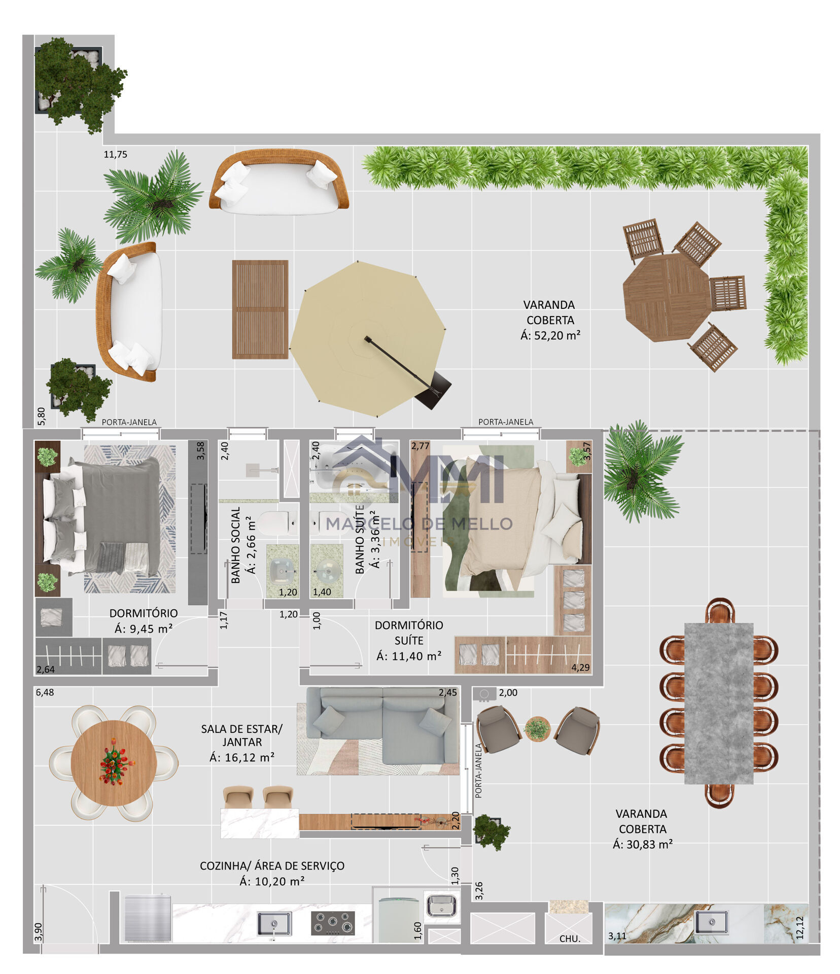Apartamento à venda com 2 quartos, 67m² - Foto 21
