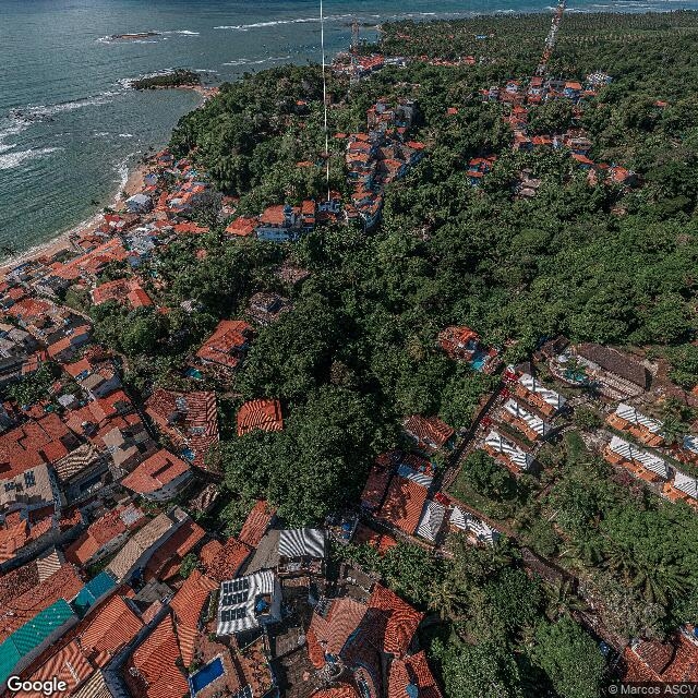 Imagem estática do "Street View" da localização