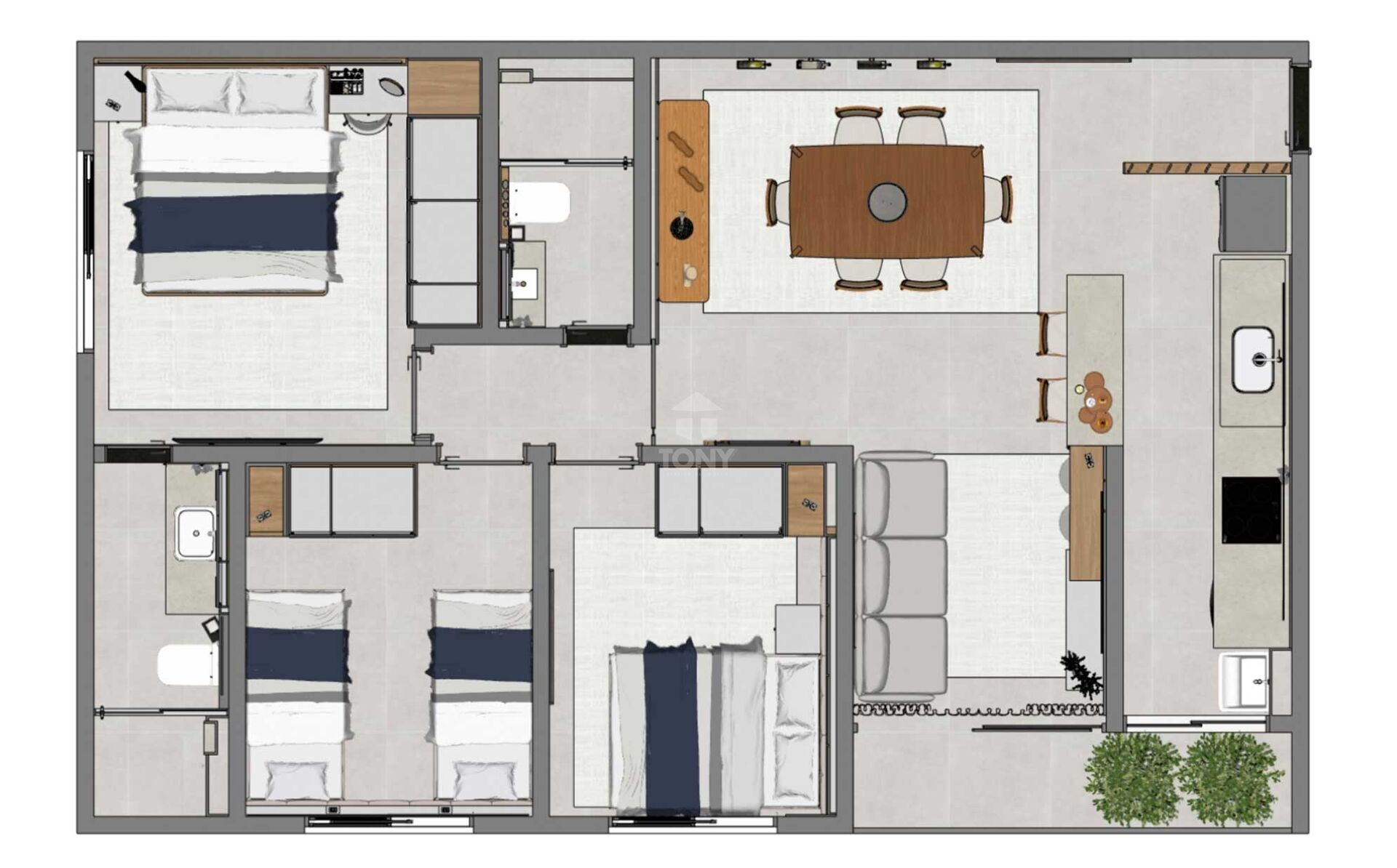 Apartamento à venda com 3 quartos, 77m² - Foto 24