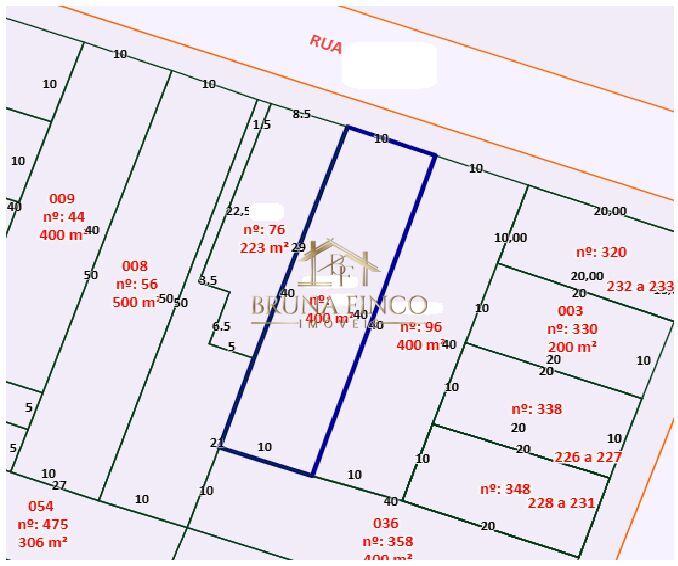 Terreno à venda, 400m² - Foto 1