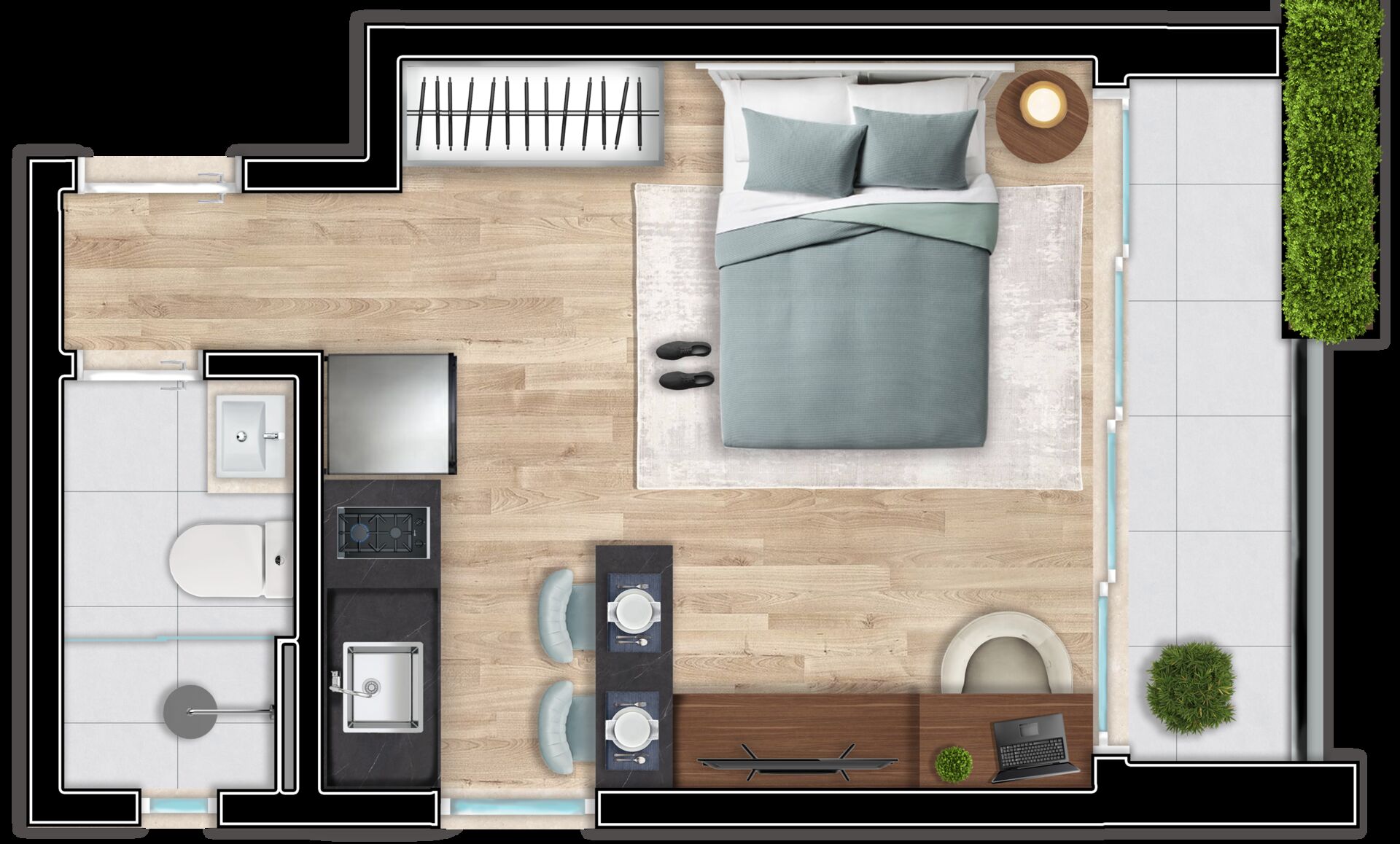 Apartamento, 1 quarto, 26 m² - Foto 11