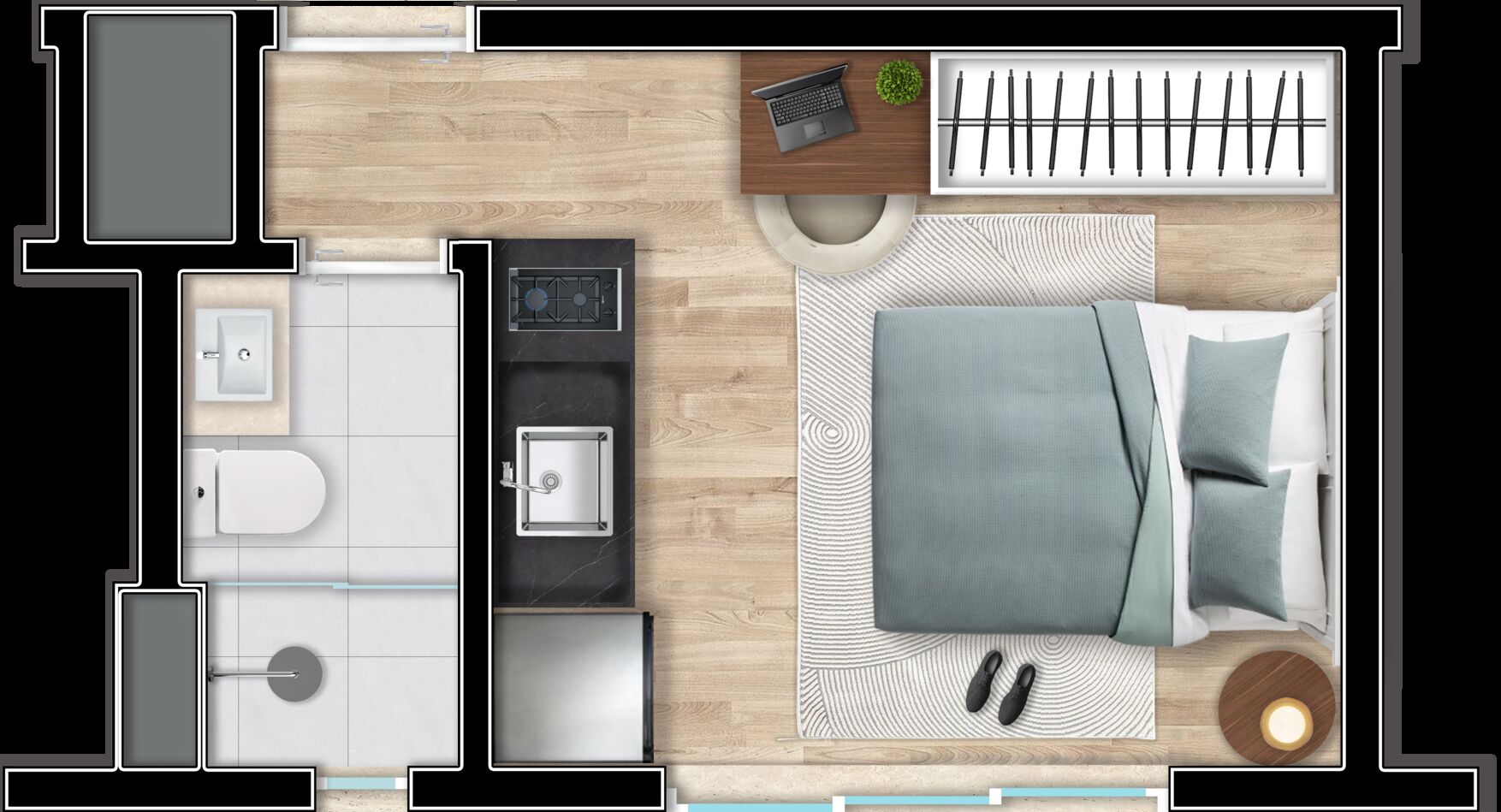 Apartamento, 1 quarto, 26 m² - Foto 10