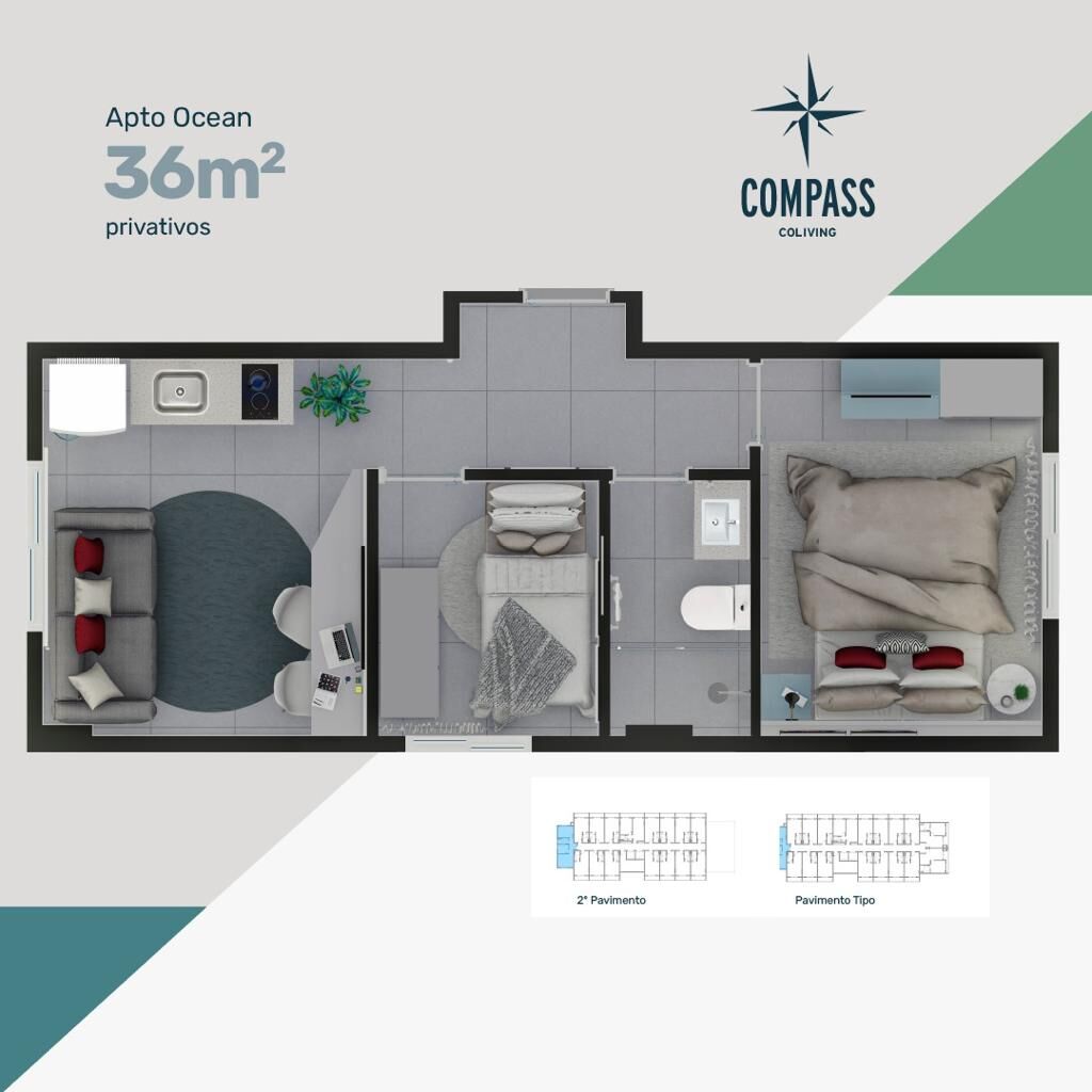 Apartamento, 1 quarto, 33 m² - Foto 18