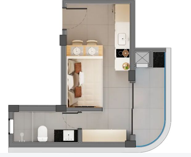 Apartamento, 1 quarto, 23 m² - Foto 10