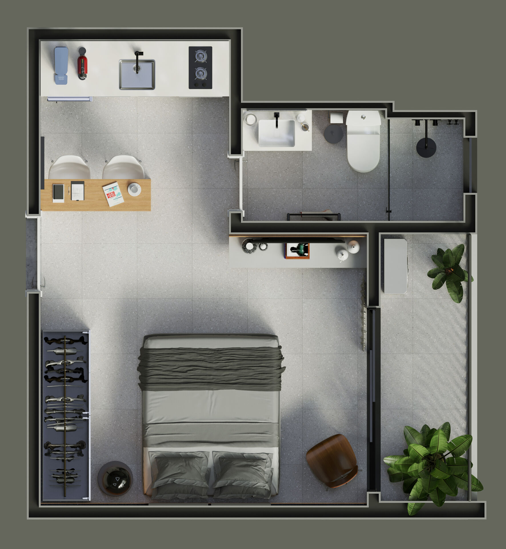 Apartamento, 1 quarto, 22 m² - Foto 2