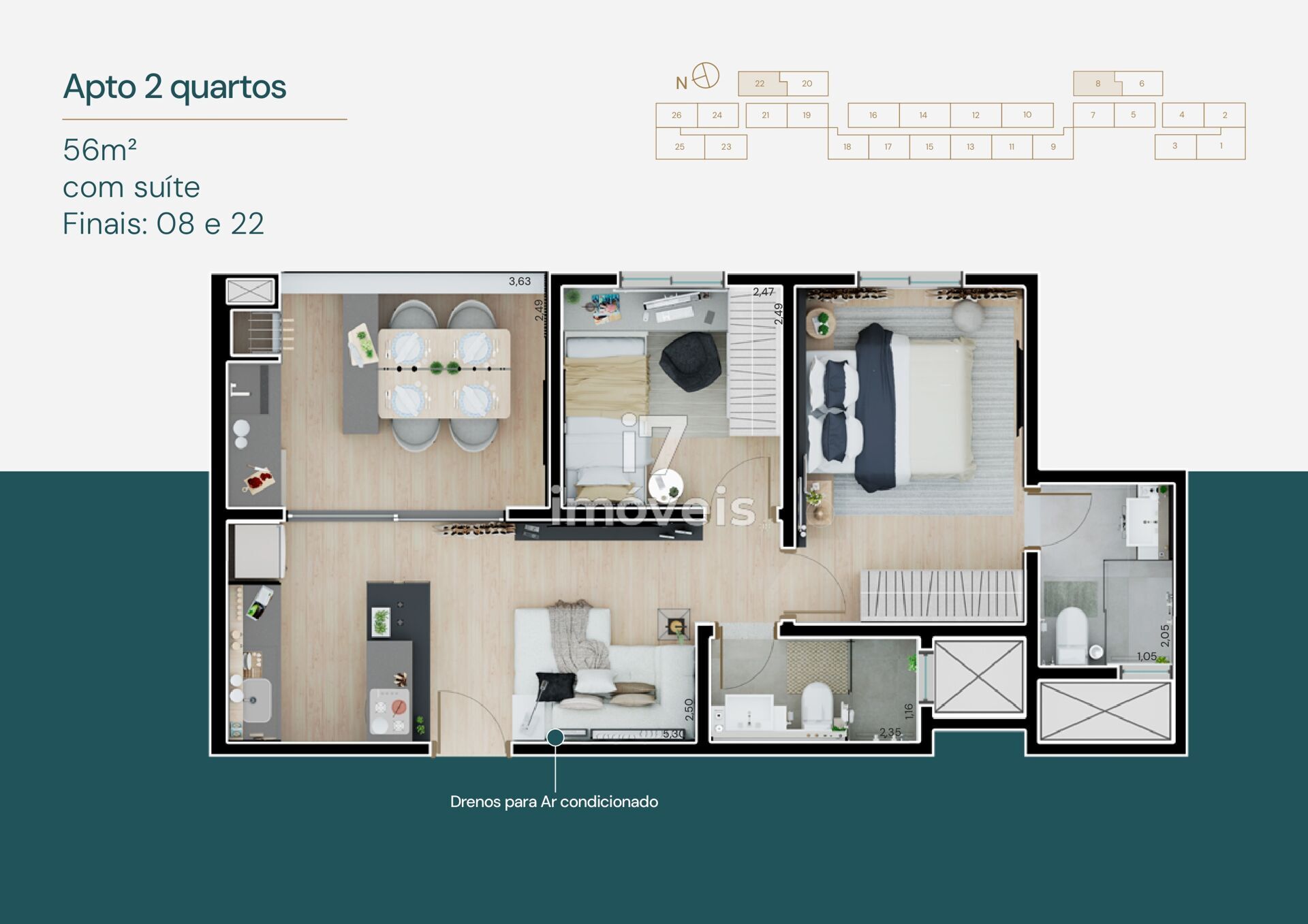 Apartamento à venda com 2 quartos, 56m² - Foto 38