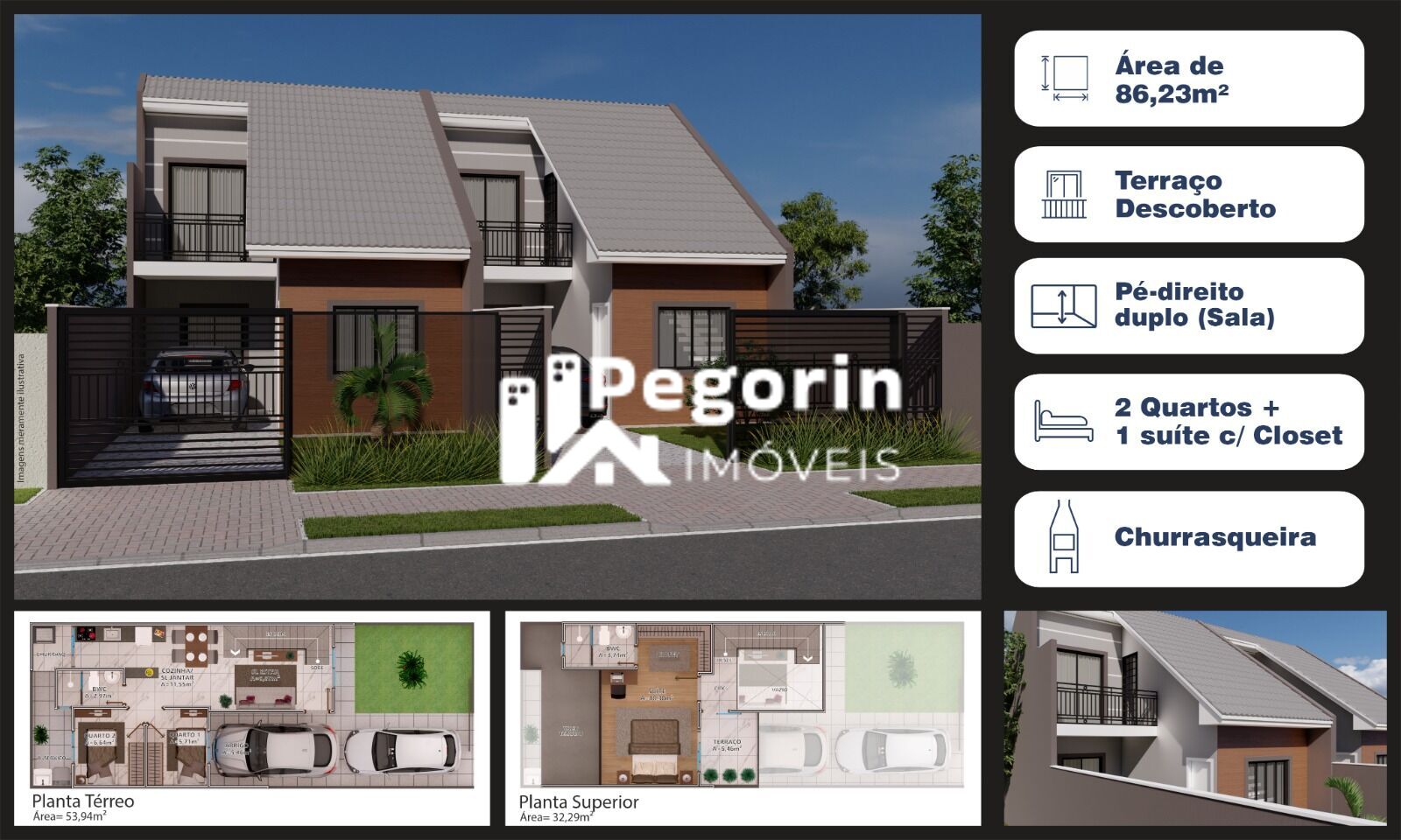 Sobrado à venda  no Cajuru - Curitiba, PR. Imóveis