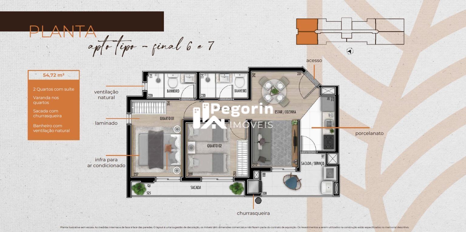 Apartamento à venda com 3 quartos, 66m² - Foto 44